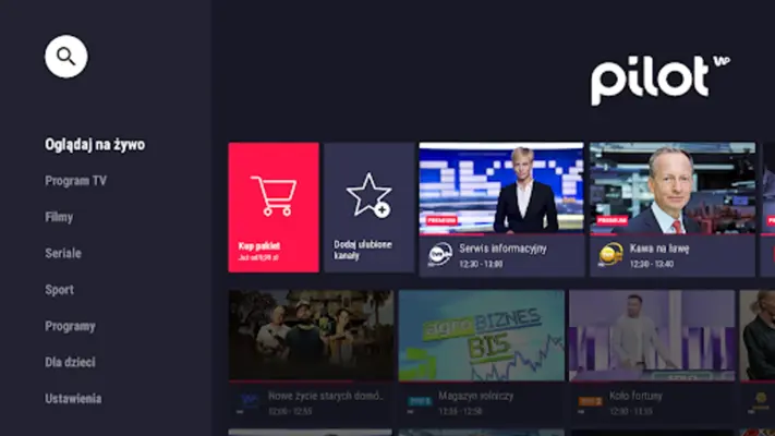 Pilot WP - telewizja online android App screenshot 3